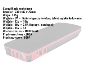 XS POWERPACK    POWERBANK DO URUCHAMIANA DA1239