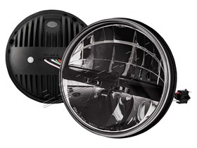 7 ROUND LED HEADLAMP 12/24V PAIR RHD DA6280K