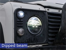 7 ROUND LED HEADLAMP 12/24V PAIR RHD DA6280K