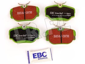 KLOCKI HAMULCOWE TYL - RR P38 / DISCOVER DP61038EBC-GREENSTUF