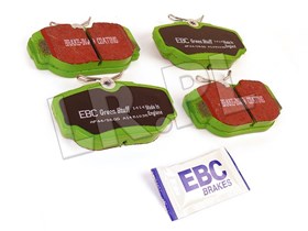 KLOCKI HAMULCOWE TYL - RR P38 / DISCOVER DP61038EBC-GREENSTUF