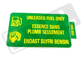 NALEPKA " UNLEADED FUEL ONLY " ESR3482GEN