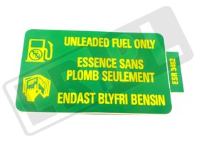 NALEPKA " UNLEADED FUEL ONLY " ESR3482GEN