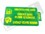 NALEPKA " UNLEADED FUEL ONLY " ESR3482GEN