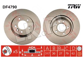 TARCZA HAMULCOWA PRZOD - DISCOVERY 3 / 4 SDB000604TRW