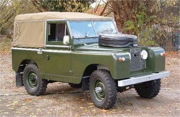 Plandeka (okap / kaptur) LR Seria 88 1958 - 84 khaki bez okien - 331110AG