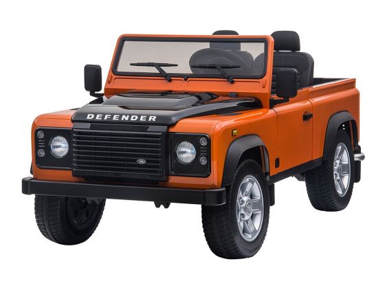 Samochód elektryczny LR Defender dla dzieci - pomarańczowy - DA1652