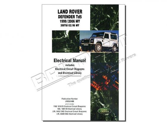 Książka LR Defender manual elektryki TD5 99 - 06 - DA3157E