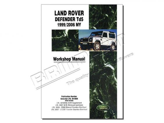 Książka Warsztatowa LR Defender TD5 manual 99 - 06 - DA3157W