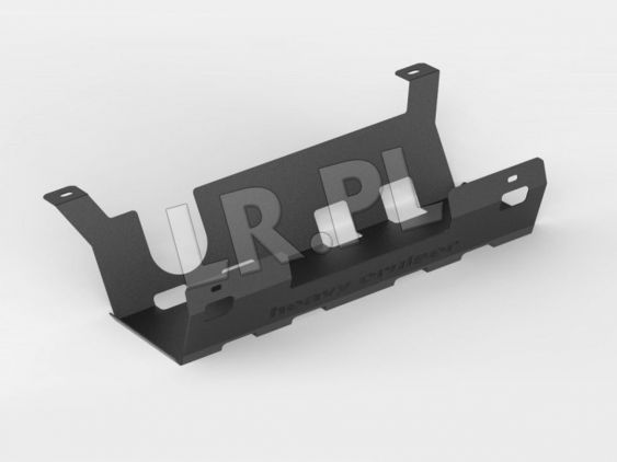 Chroni delikatny i drogi końcowy tłumik przed uszkodzeniem w terenie pasuje do silników 3.6, 3.8, 2.8 CRd. wykonana z blachy stalowej konstrukcyjnej.