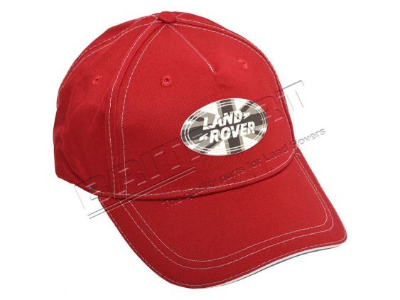 Czapka z daszkiem czerwona z Logo Land Rover - LACH015RDA