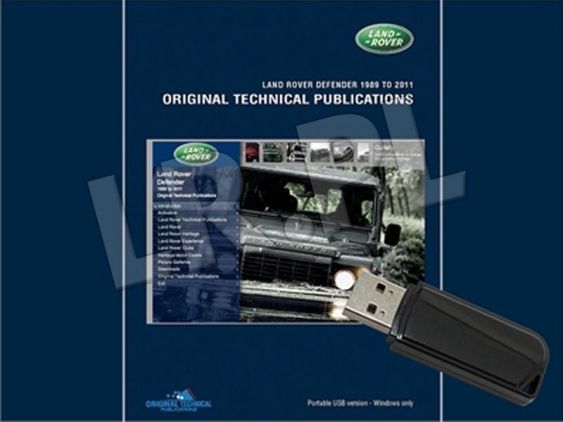 Publikacje techniczne na USB Defender 90 , 110 , 130 1983-2011 (zawiera pojazdy militarne) - LTP3003USB