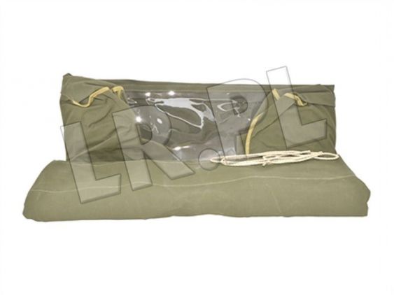 Plandeka / okap z oknami Defender 110 3/4 khaki - MUC7916AG