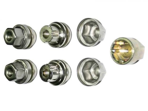 Śruby zabezpieczające kół - felga aluminiowa - RR P38 (kpl. 4 szt.) - RRB100370