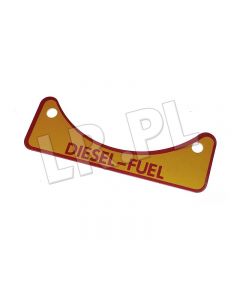 Tabliczka informacyjna wlewu paliwa diesel LR SIII - 502951GEN