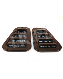 Kratka wlotu powietrza na błotniku (góra) - Defender (czarna - polysk) - BA5901