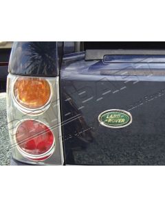 Znaczek Land Rover wykonczenie metalowe chrom - DA1072