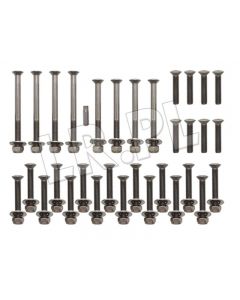 Zestaw śrub zawiasów drzwi przód+tył Defender od 2007 nierdzewne - DA1133P