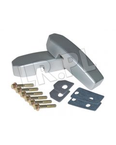 Aluminium windscreen bracket pair silver - DA1142