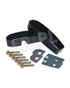 Zestaw aluminiowych wsporników szyby przedniej (para) LR Defender 90 / 110 / 130 - DA1142B