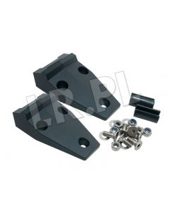 Zestaw zawiasów maski Billet Black LR Defender 90 / 110 - DA1152B