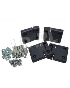 Zestaw zawiasów drzwi przednich aluminiowe (trzpienie i śruby nierdzewne) LR Defender / SIII - DA1305