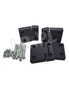 Zestaw zawiasów drzwi tył aluminiowe (trzpienie i śruby nierdzewne) - DA1306