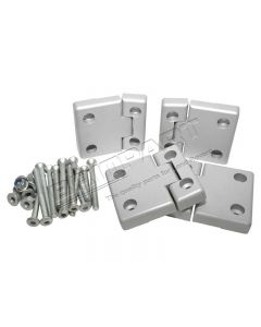 Zestaw zawiasów drzwi tył aluminium Defender - DA1309