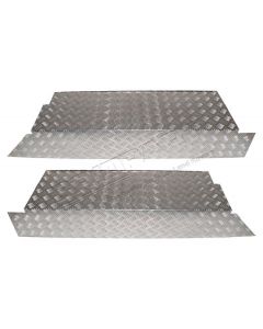 Nakładka boków bagażnika blacha ryflowana aluminiowa tył Defender 110 CSW  - DA2064