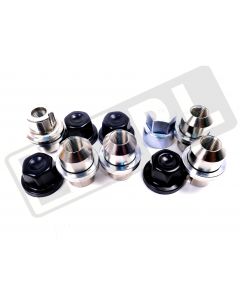 Zestaw nakrętek zabezpieczających czarne Defender / Discovery 1 / RRC - DA3548G