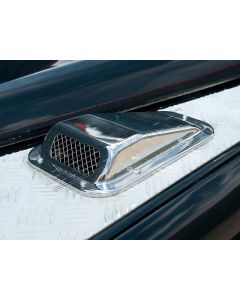 Wlot powietrza na błotniku Defender (lewy) stal nierdzewna - DA4000SS