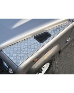 Nakładki błotników góra para (aluminium) - Defender - DA4049