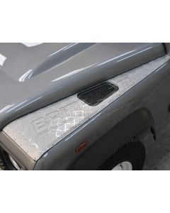 Nakładka błotnika góra lewa (aluminium) - Defender (srebrna) - DA4049SL