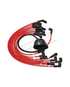 Kable wysokiego napięcia V8 kpl. Discovery 1 / RRC (silikonowe) - DA4104RED