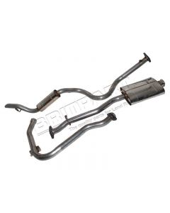 Wydech ze stali nierdzewnej 110 200 TDI Defender 90 - 93 (przednia rura, puszka środek, puszka tył) - DA4228