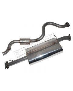 Układ wydechowy ze stali nierdzewnej tłumik środkowy i końcowy TD5 Defender 110 - DA4244