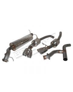 Wydech RR P38 Diesel ze stali nierdzewnej z podwójnym tłumikiem końcowym RHS i LHS - DA4247