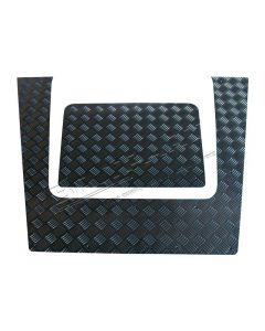 Nakładka maski Defender od 2007 alu czarna - DA4343