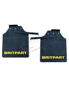 Chlapacz tył para z logo żółtym Britpart Defender 110/130 Crew Cab Pick Up - DA4534