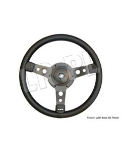 Kierownica 14 trojramienna czarny VINYL  - DA4654