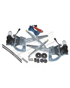 Zestaw do konwersji podnośników szyb manualnych na elektryczne Defender przód - DA4664