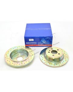 Tarcza hamulcowa tył wentylowana i nacinana Freelander 2 od DH000001 - DA4688