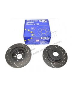 Tarcze hamulcowe tył wentylowane EBC (para) RR L322 - DA4856