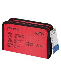 Zestaw podróżny (trójkąt ostrzegawczy, apteczka, koszulka odblaskowa, latarka) - DA5033