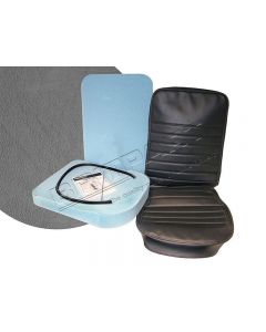 Zestaw naprawczy poszycia fotela środkowego szary Defender od 1990 (bez kleju) - DA5635E