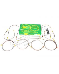 Kompletny zestaw przewodów hamulcowych Seria 2A LWB (109) 6 cylindrów + servo do 1969 Syffix F - DA7405