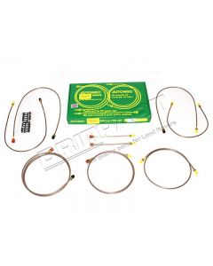 Kompletny zestaw przewodów hamulcowych Seria 3 SWB podwójny z serwo do 1975 - DA7412