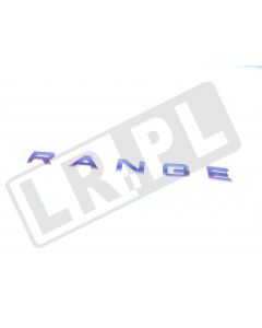 Naklejka "RANGE" pokrywy silnika RR Sport / RR Sport od 2010 (srebrna) - DAB500170MBJGEN