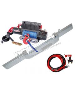 Zderzak skrzynkowy przód ocynk z wyciągarka DB9500i - Defender bez A/C z liną Dyneema - DB1310RGALV