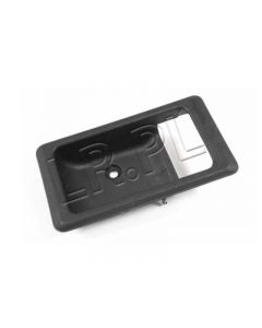 Maskownica klamki wewnętrznej drzwi przód / tył prawe Defender / RR (czarna) - DBP6532PMA